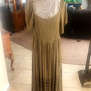 SOLD On/Off Shoulder Ashley Stewart Maxi Dress